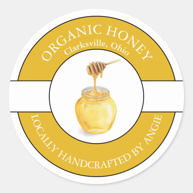 Organic Honey Label (Front)