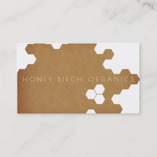 Organic Honeycomb   Natural Business Card