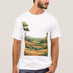 Organic Landscape Illustration Featuring Earthy Co T-Shirt