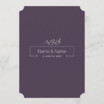 Organic minimalist natural wedding DESIGN EDITABLE