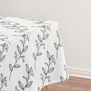 Organic minimalist natural wedding DESIGN EDITABLE Tablecloth