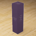 Organic minimalist natural wedding DESIGN EDITABLE Wine Box<br><div class="desc">- Edit and customize the design using he online editor tool! - DIY upload your picture and use your own text, and get a printed version of your gift! - Transfer this design on another product using the "Transfer design" button at the bottom of each product page. Edit, customize, adjust...</div>