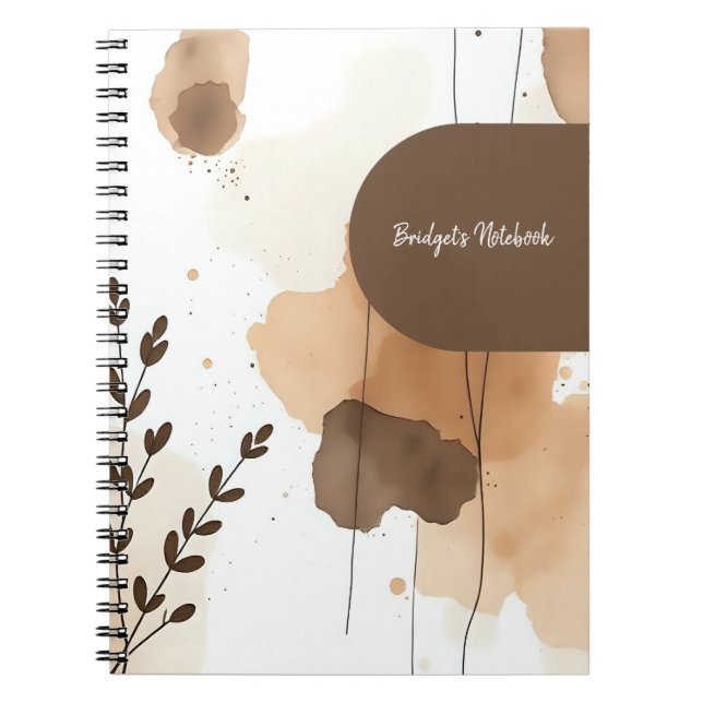 Organic Neutral Flow Composition Notebook (Front)