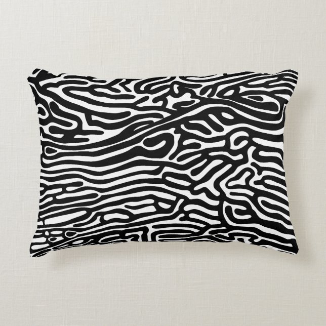 organic pattern abstract background texture nature accent pillow (Front)