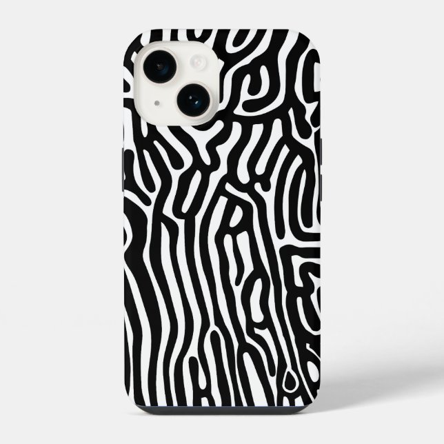 organic pattern abstract background texture nature iPhone case (Back)