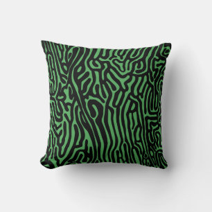 organic pattern abstract background texture nature throw pillow