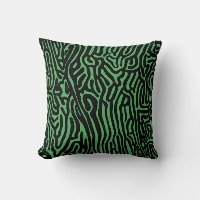 organic pattern abstract background texture nature throw pillow (Front)