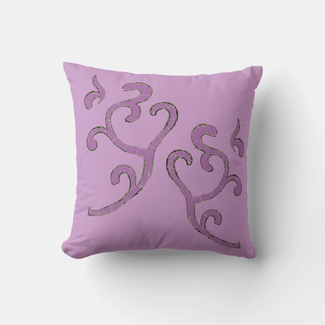 Organic Pattern by Alexandra Cook Throw Pillow (Front)