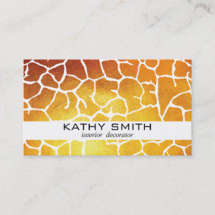 Organic Pattern   Modern, Gold II Business Card