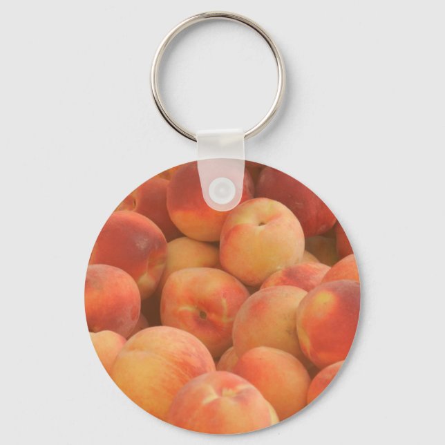organic peaches keychain (Front)