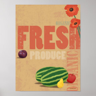 Organic Produce Poster