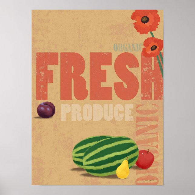 Organic Produce Poster (Front)