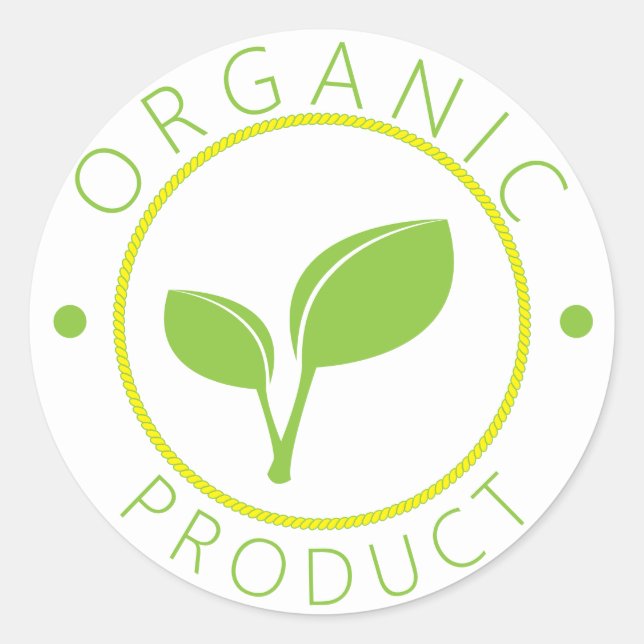 Organic Product Sticker (Front)