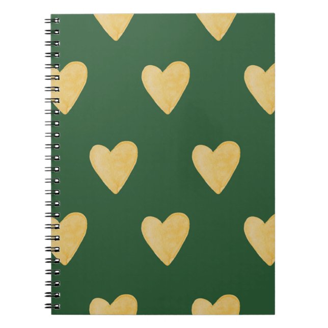 Organic shapes naive pattern. Abstract watercolor  Notebook (Front)