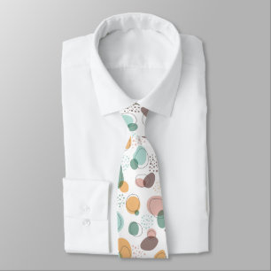 Organic shapes seamless pattern tie