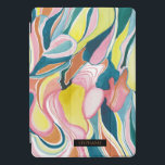 Organic Shapes Watercolor Abstract Art iPad Pro Cover<br><div class="desc">Protect your iPad with this unique watercolor art case. This design features a beautiful hand-painted watercolor abstract painting. You can customize the text with your name. ©2020 Eun Mi Kim</div>