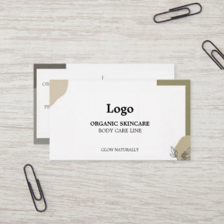  Organic Skincare Business Card