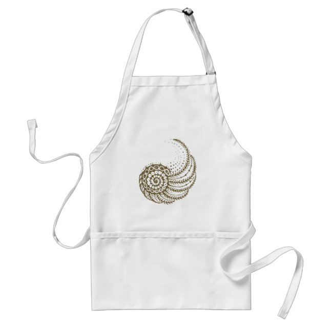 Organic spiral tan standard apron (Front)