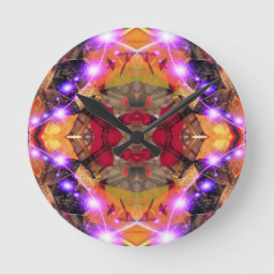Organic Star Round Clock