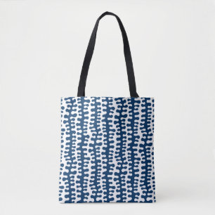 Organic Stripes - Indigo Style Tote Bag