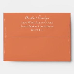 Organic Sunset Personalized Return Address Envelope