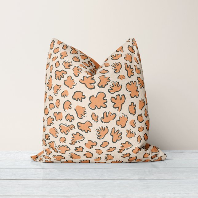 Organic Terrazzo & Farmhouse Stripe | Reversible  Throw Pillow (Creator Uploaded)