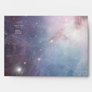 Organic violet sky stars orion nebula EDITABLE Envelope