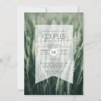 Organic Wheat | Couples Shower Invitation