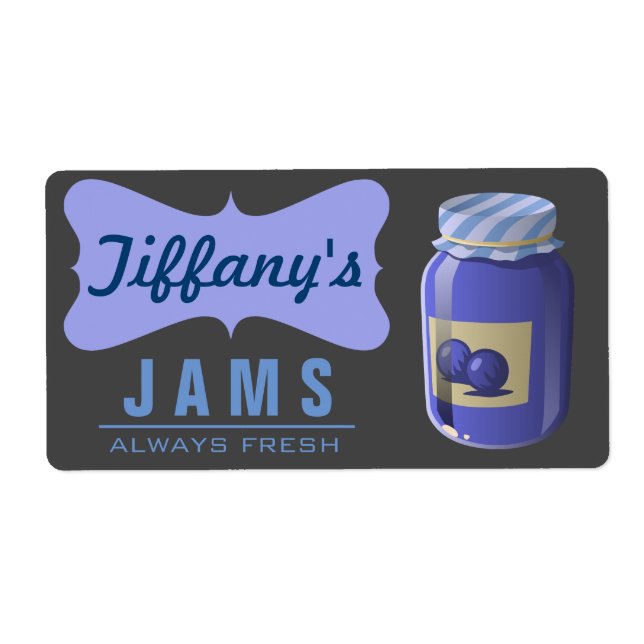 Organique Naturel | Blueberry Jam | Confitures art (Devant)