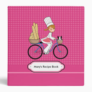 Organisateur blond de recette de classeur de chef