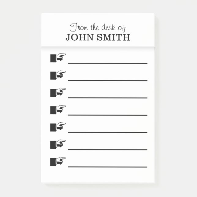 Organisateur de bureau Post-it® note PERSONNALISER (Devant)