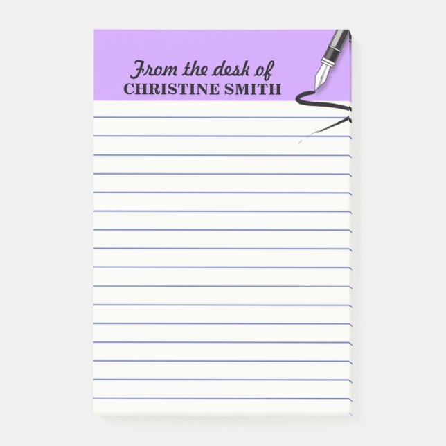 Organisateur de bureau PURPLE Post-it® note PERSON (Devant)