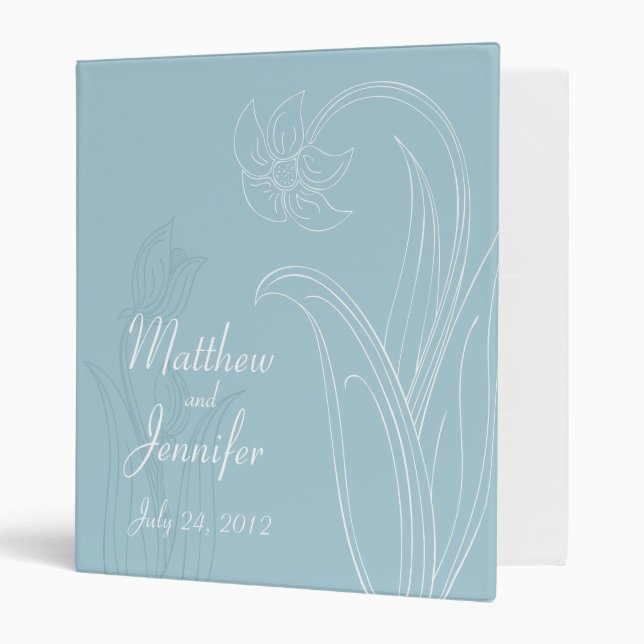 Organisateur de mariage, classeur de planification (Devant/intérieur)