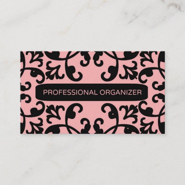 Organisateur professionnel Damask Carte de visite (Devant)