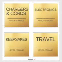 Organisation des Étiquettes d'or pour le stockage