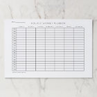 Organisation horaire hebdomadaire de planification