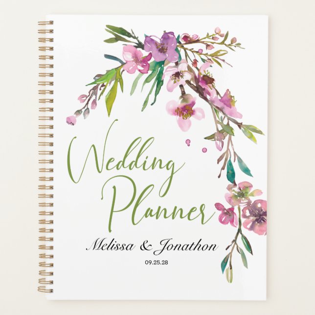 Organisatrice de mariage floral à fleurs de cerisi (Devant)