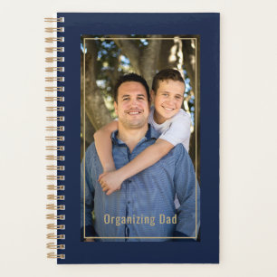 Organiser pour Papa Photo Personnalisée Bleu Nuit 
