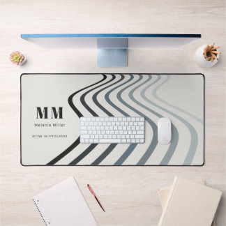 Organiseur de travail personnalisé gris ardoise mi