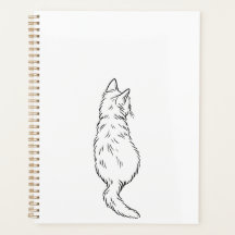 Organiseurs quotidiens minimalistes avec chat vu d