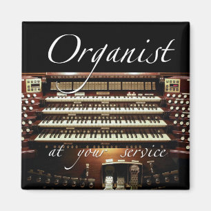 Organist at your service magnet