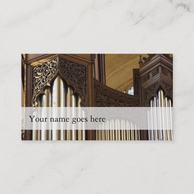 Organist business cards - chubby (Front)