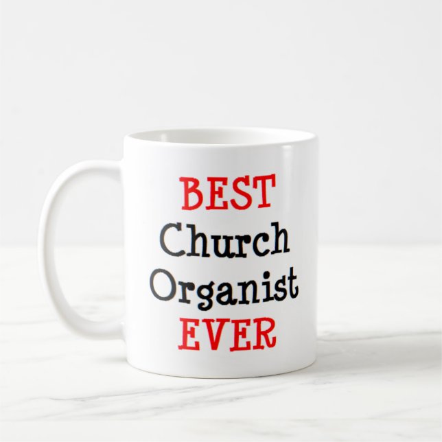 organist church, best coffee mug (Left)