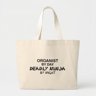 Organist Deadly Ninja by Night Large Tote Bag