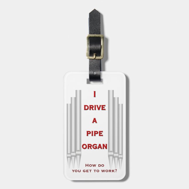 Organist luggage tag (Front Vertical)