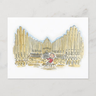 Organist Postcard