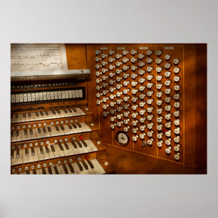 Organist - Ready at the controls Poster