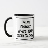 Organiste Super Talent. Mug à café à deux tons