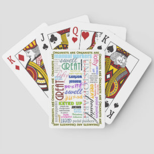 Organists are Everything! playing cards