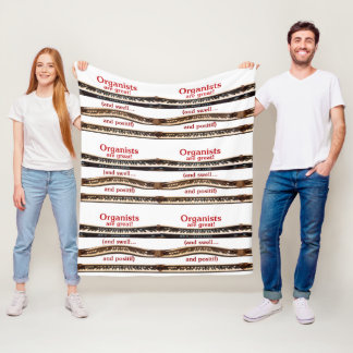 Organists are great blanket for cold concerts